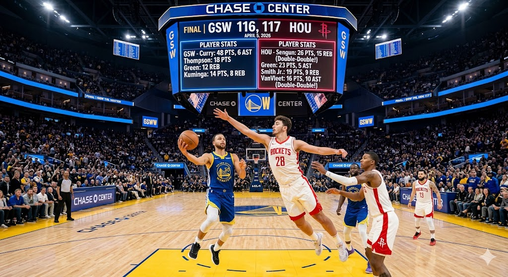 Golden State Warriors vs Houston Rockets Match Player Stats