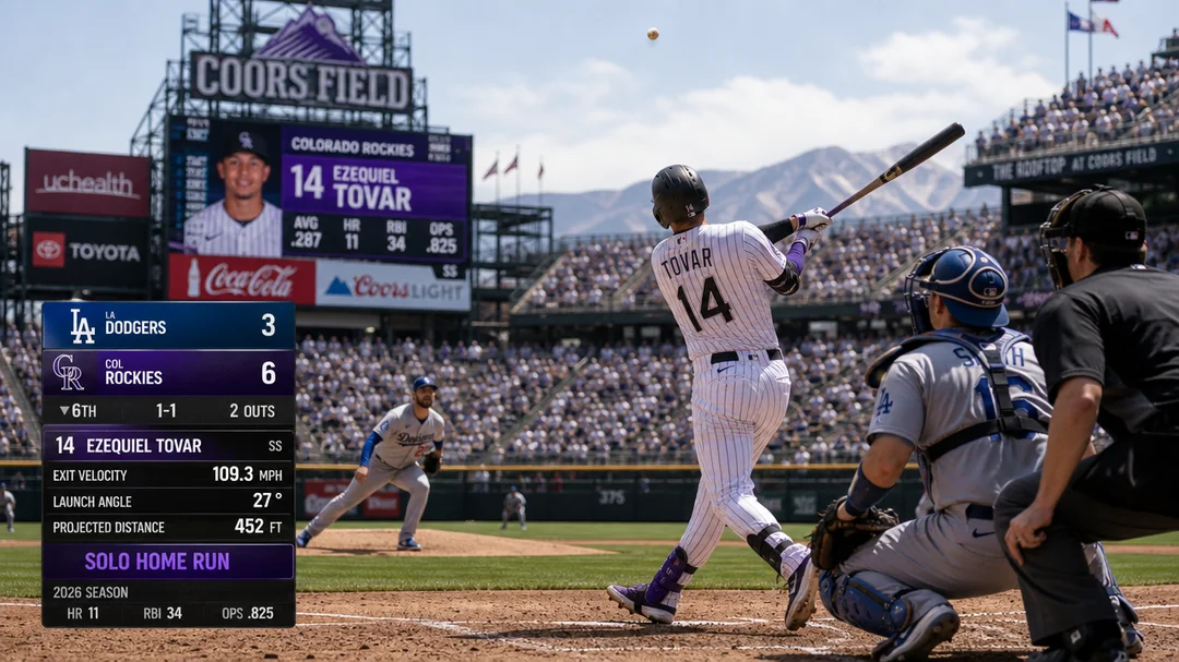 Dodgers vs Colorado Rockies Match Player Stats