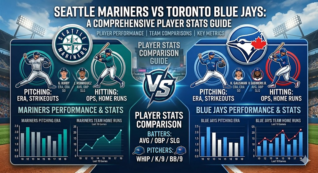 Toronto Blue Jays vs Seattle Mariners Match Player Stats