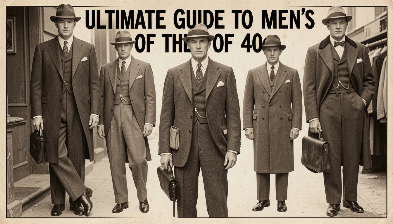 men's fashion of the 40s
